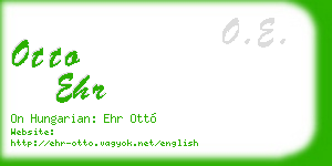 otto ehr business card